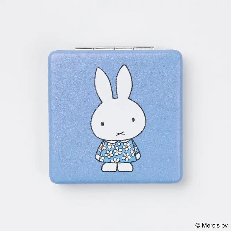 miffy ミッフィー MIFFY BLUE FLOWER コンパクトミラー ブルー/MIFF-212G